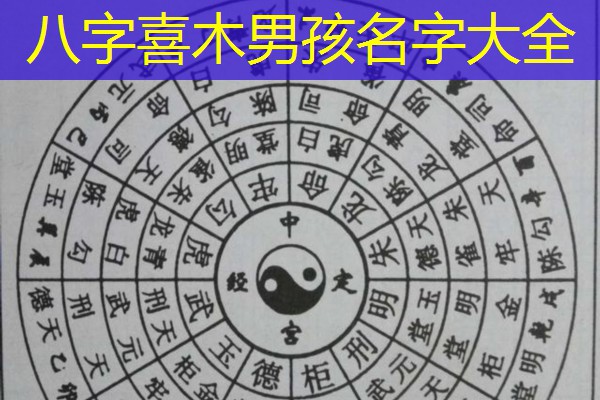  八字喜木男孩名字大全