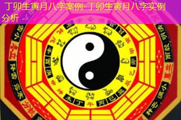  丁卯生寅月八字案例-丁卯生寅月八字实例分析