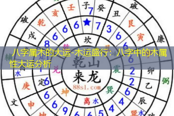  八字属木的大运-木运盛行：八字中的木属性大运分析