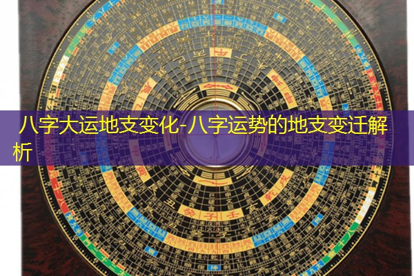  八字大运地支变化-八字运势的地支变迁解析