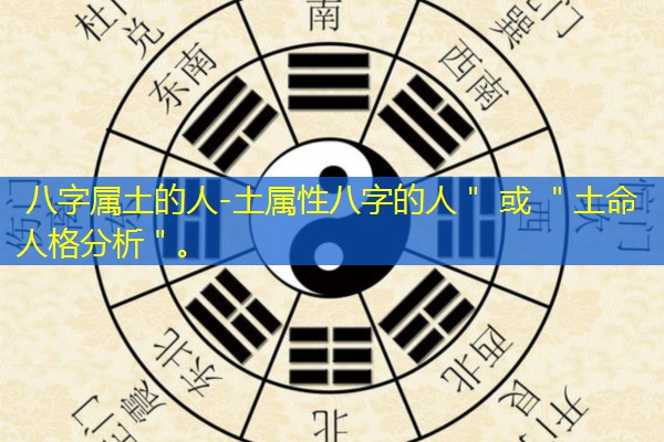  八字属土的人-土属性八字的人＂ 或 ＂土命人格分析＂。