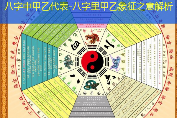  八字中甲乙代表-八字里甲乙象征之意解析