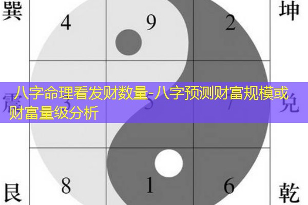  八字命理看发财数量-八字预测财富规模或财富量级分析