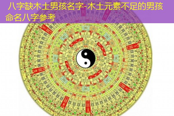  八字缺木土男孩名字-木土元素不足的男孩命名八字参考