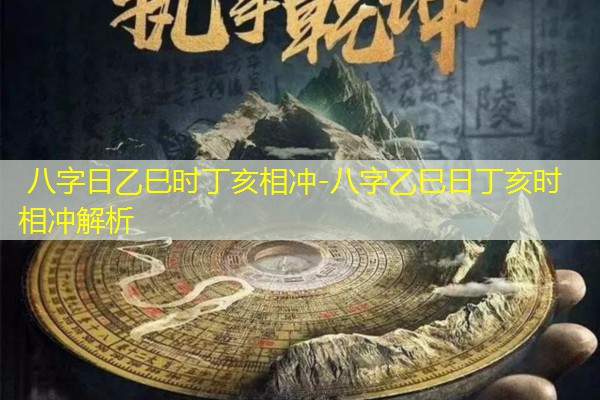  八字日乙巳时丁亥相冲-八字乙巳日丁亥时相冲解析