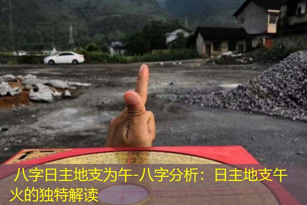  八字日主地支为午-八字分析：日主地支午火的独特解读