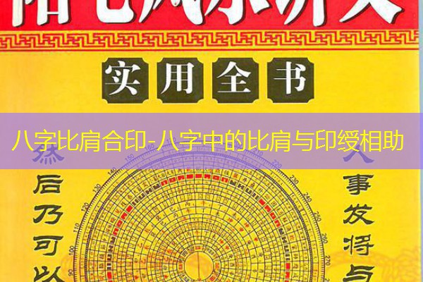  八字比肩合印-八字中的比肩与印绶相助
