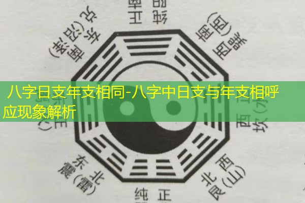  八字日支年支相同-八字中日支与年支相呼应现象解析