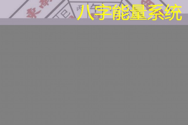 八字能量系统
