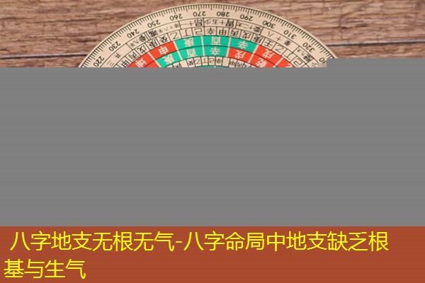  八字地支无根无气-八字命局中地支缺乏根基与生气