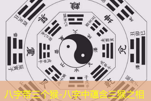  八字带三个猴-八字中蕴含三猴之相