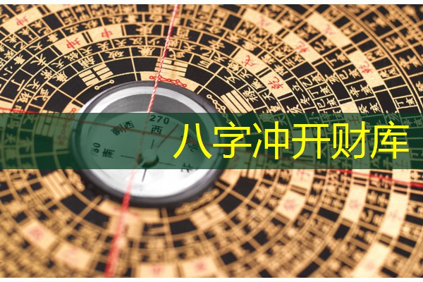  八字冲开财库