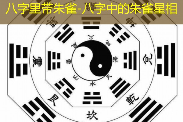  八字里带朱雀-八字中的朱雀星相